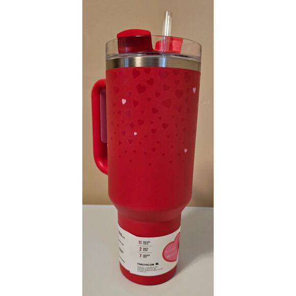 Stanley X Target Exclusive Valentine’s Day 2025 Sweet Hearts 40oz Tumbler - Red - Picture 2 of 5